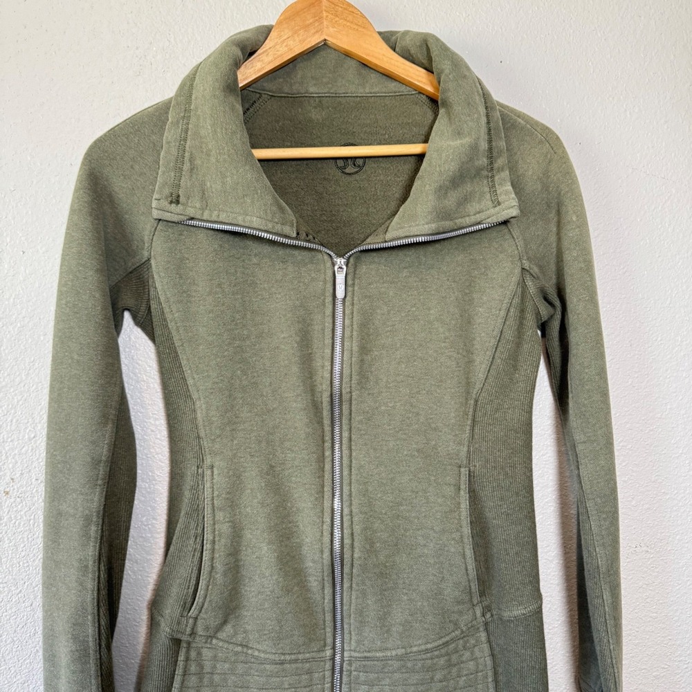 Lululemon Radiant Jacket II Heathered Fatigue Green Size‎ 4 - Picture 8 of 8